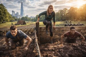 A traveler enjoying outdoor adventure activities in London while exploring the city’s scenic urban landscape.