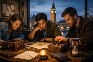A traveler enjoying outdoor adventure activities in London while exploring the city’s scenic urban landscape.