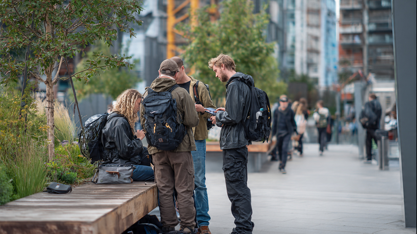 A traveler enjoying outdoor adventure activities in London while exploring the city’s scenic urban landscape.