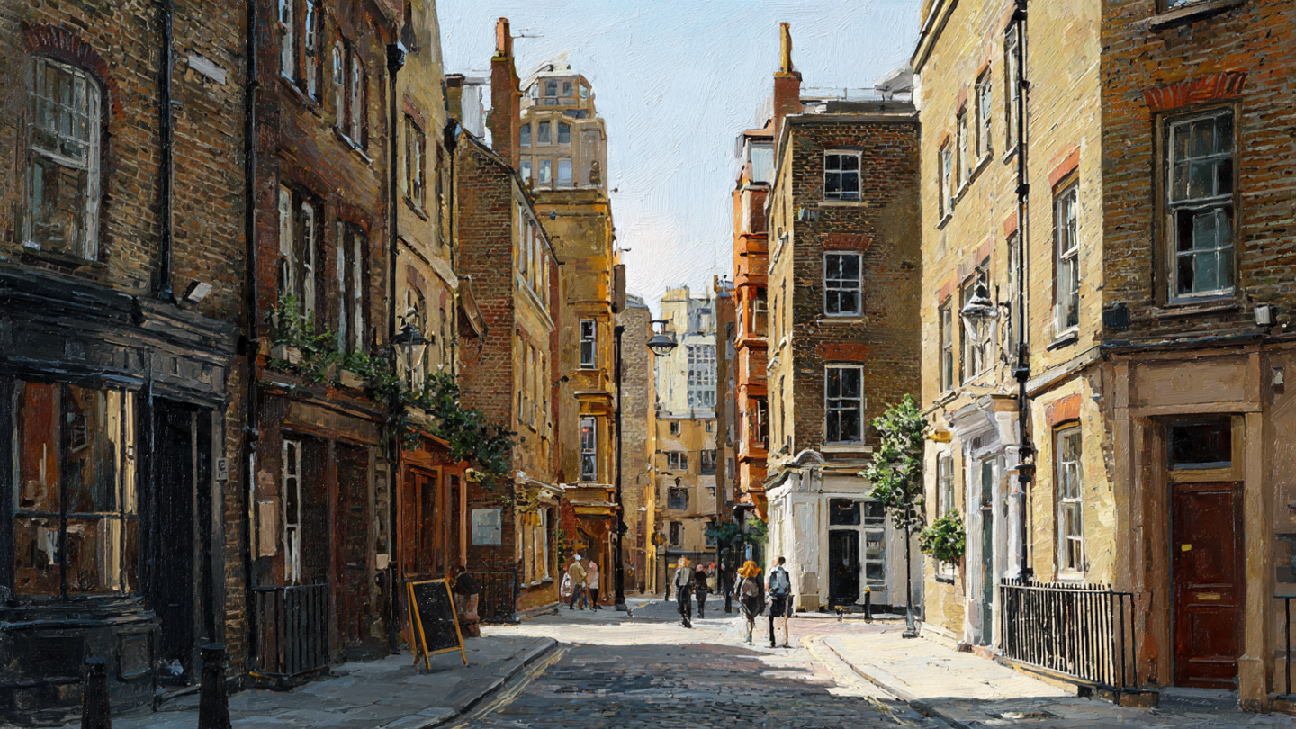 Historic central London street scene explored during a 1 day London itinerary and one day in London walking experience